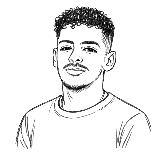 Sketch portrait of Aziel